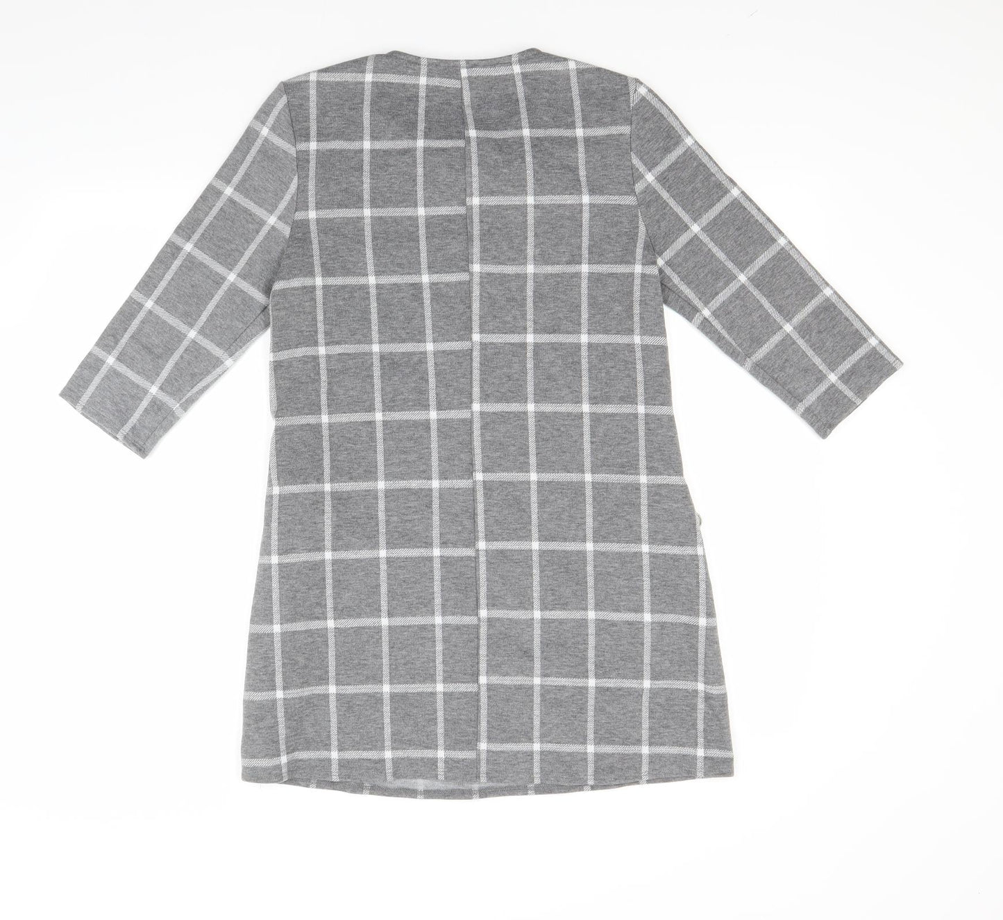 Papaya Womens Grey Check  A-Line  Size 10