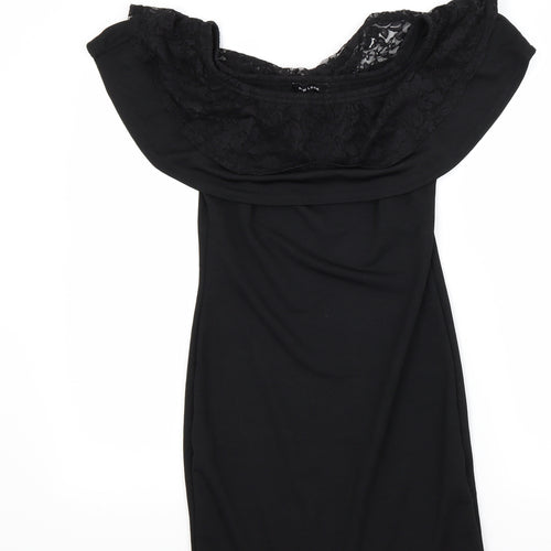 New Look Womens Black   T-Shirt Dress  Size 10