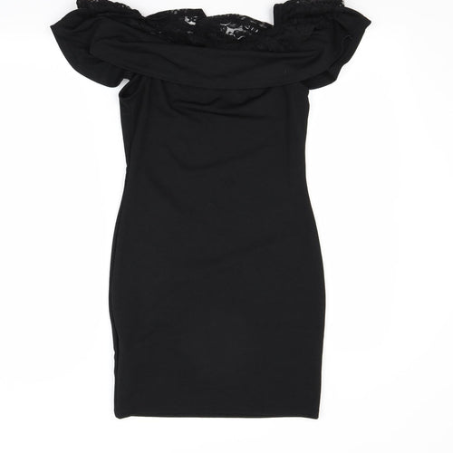 New Look Womens Black   T-Shirt Dress  Size 10