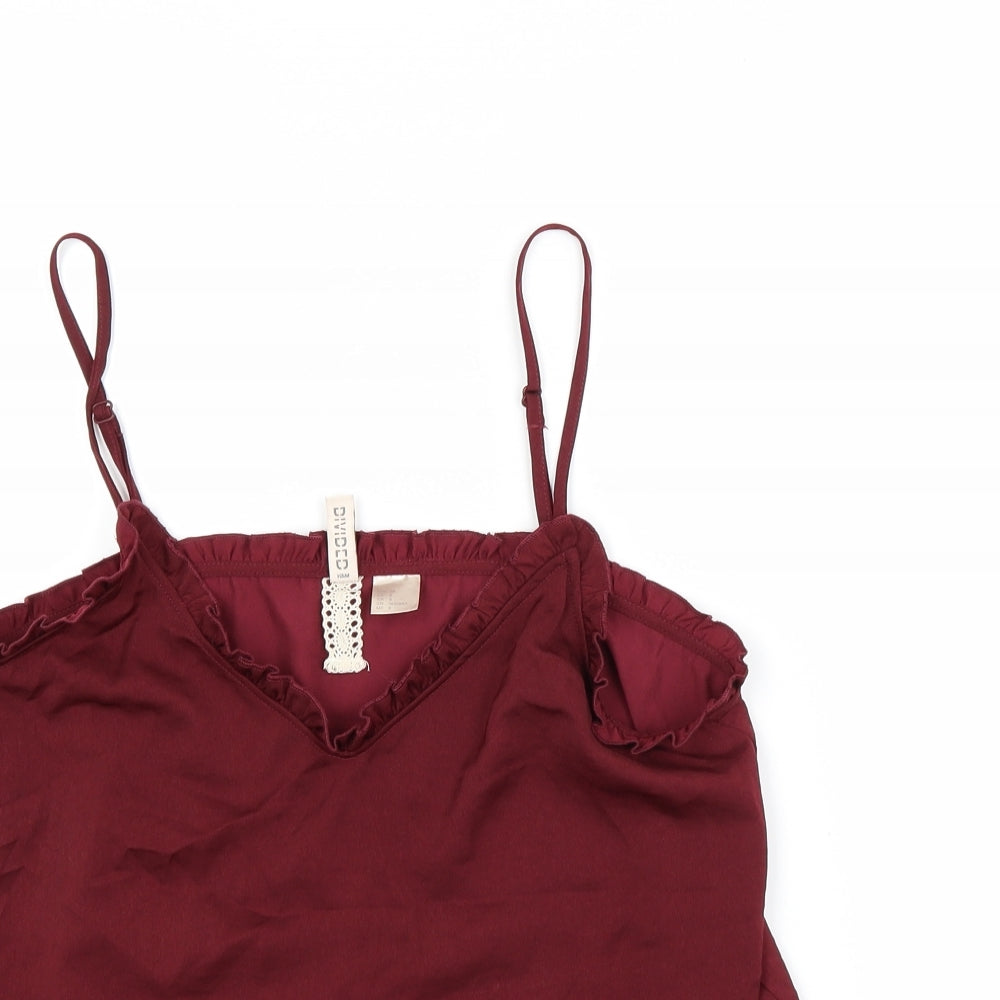 Divided Womens Red   Camisole Tank Size 10