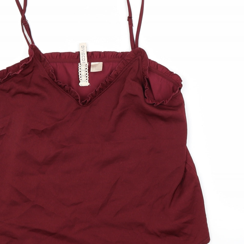 Divided Womens Red   Camisole Tank Size 10