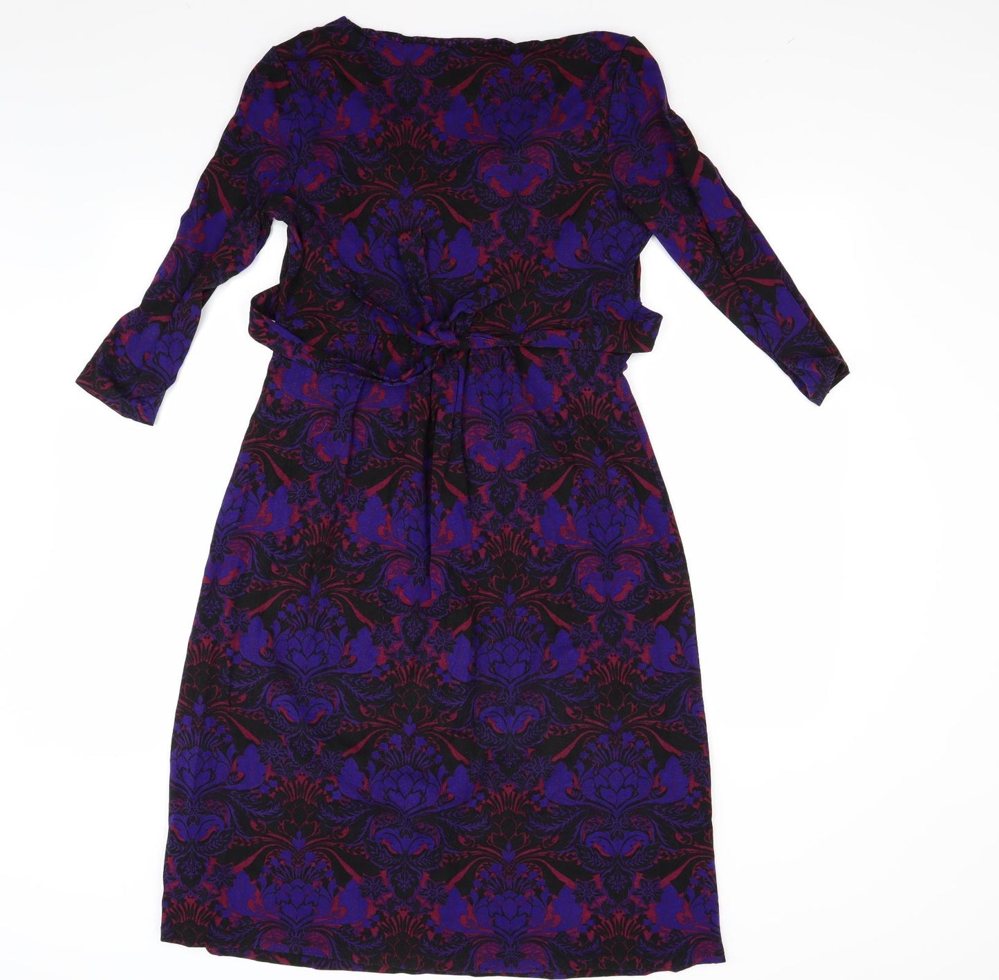 Per Una Womens Purple Floral  A-Line  Size 12
