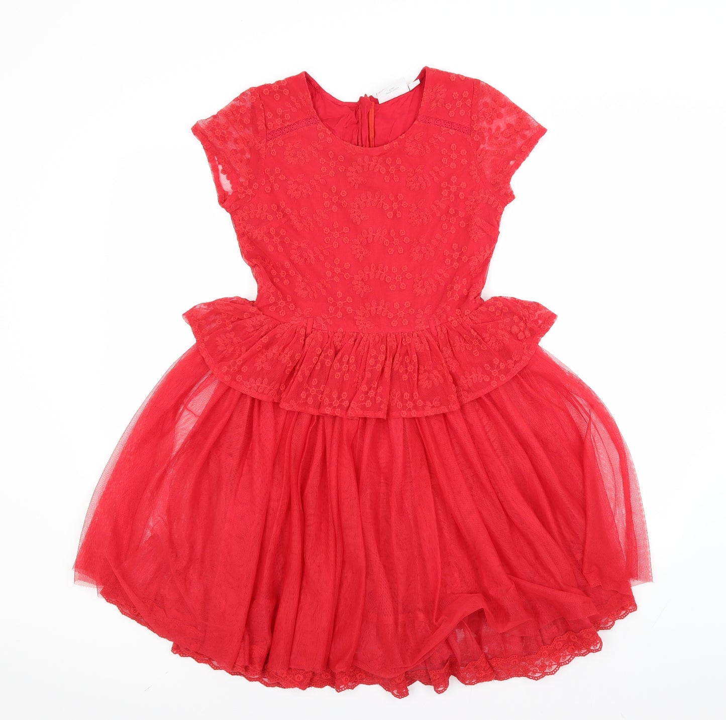 NEXT Girls Red   Fit & Flare  Size 12 Years