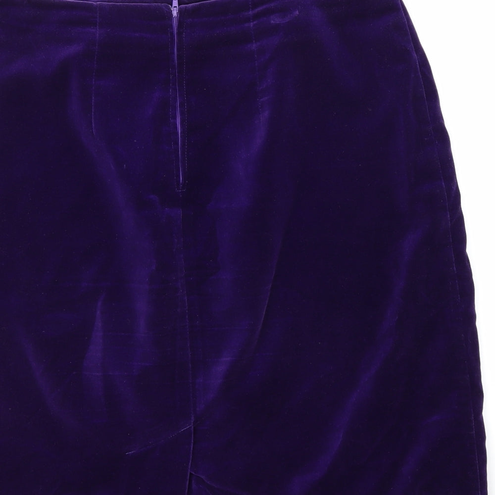 Preworn Womens Purple   A-Line Skirt Size 32 in