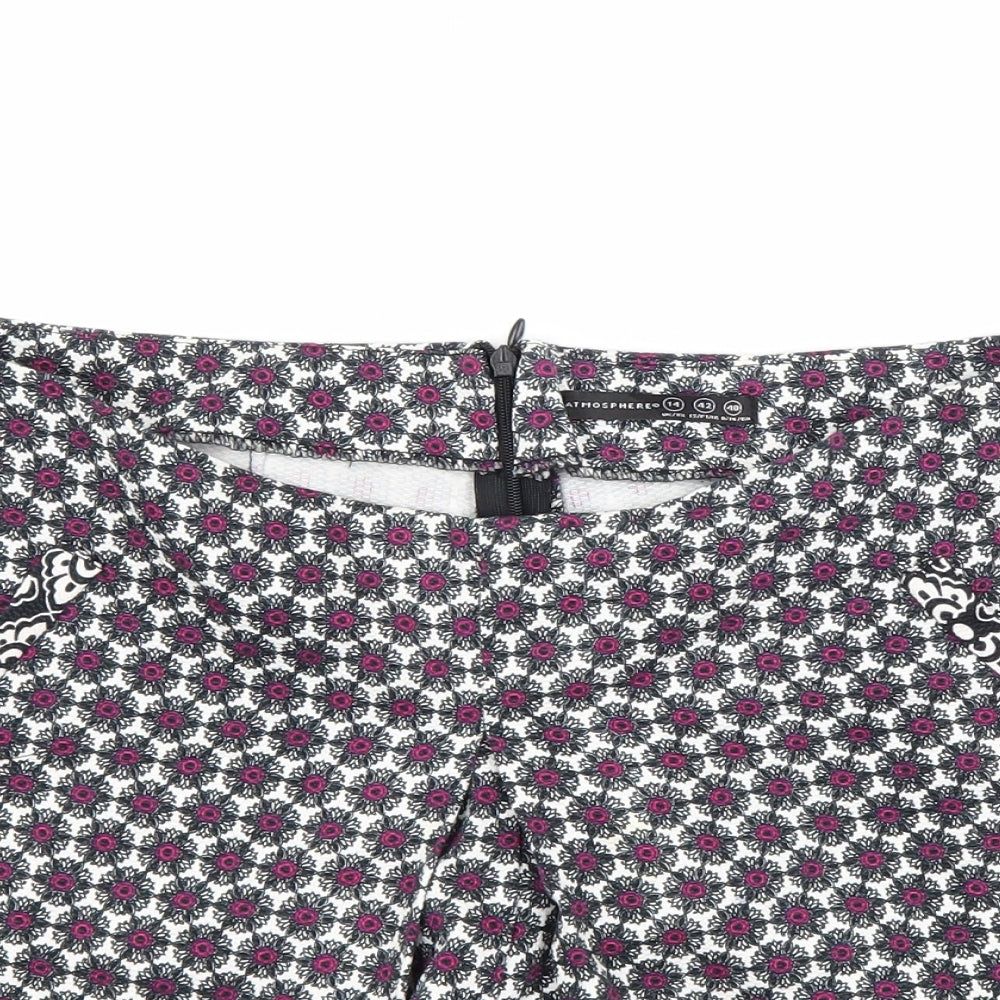 Atmosphere Womens Multicoloured Floral  Hot Pants Shorts Size 14