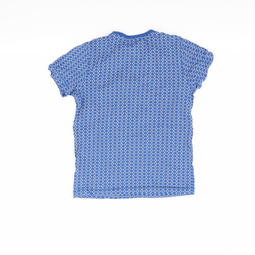 F&F Boys Blue Striped  Basic T-Shirt Size 7-8 Years