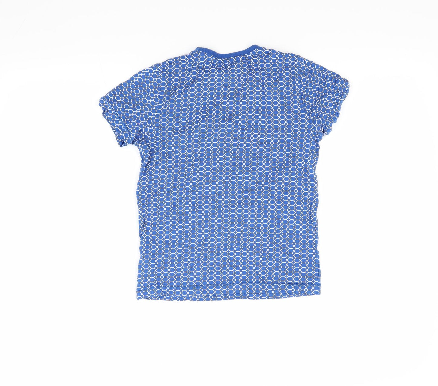 F&F Boys Blue Striped  Basic T-Shirt Size 7-8 Years