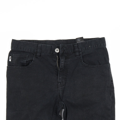 H&M Boys Black  Denim Chino Shorts Size 12 Years