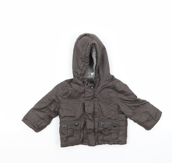 Cherokee Boys Brown   Basic Coat Coat Size 6-9 Months