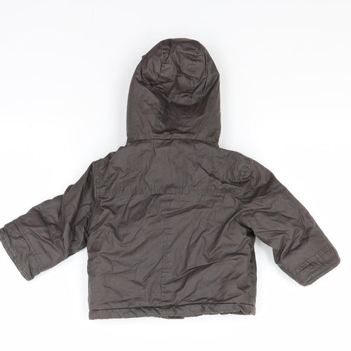 Cherokee Boys Brown   Basic Coat Coat Size 6-9 Months