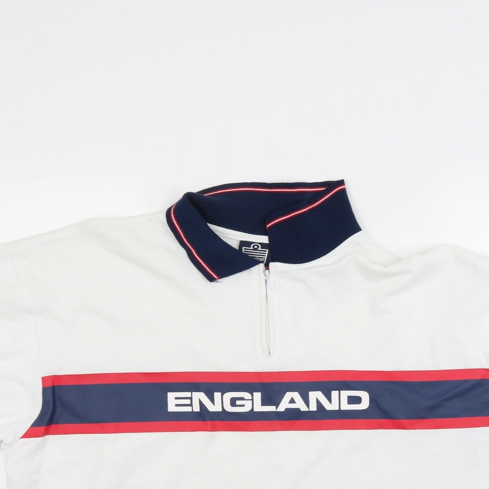 Admiral Mens White    Polo Size 2XL  - England