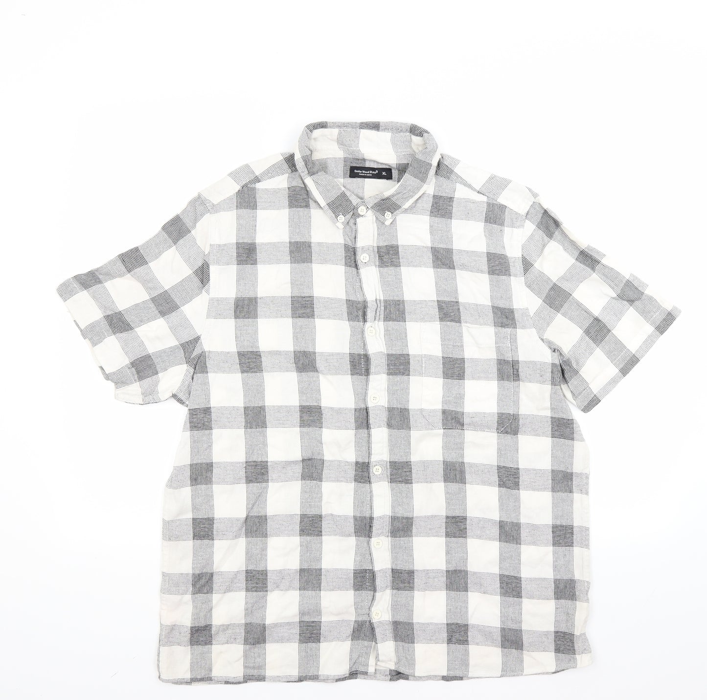 Ceader wood state Mens White    Button-Up Size XL
