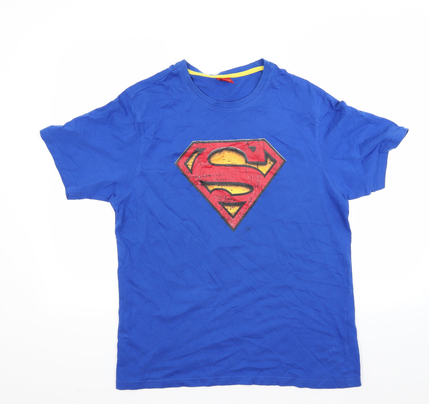 George Mens Blue    T-Shirt Size M  - Superman