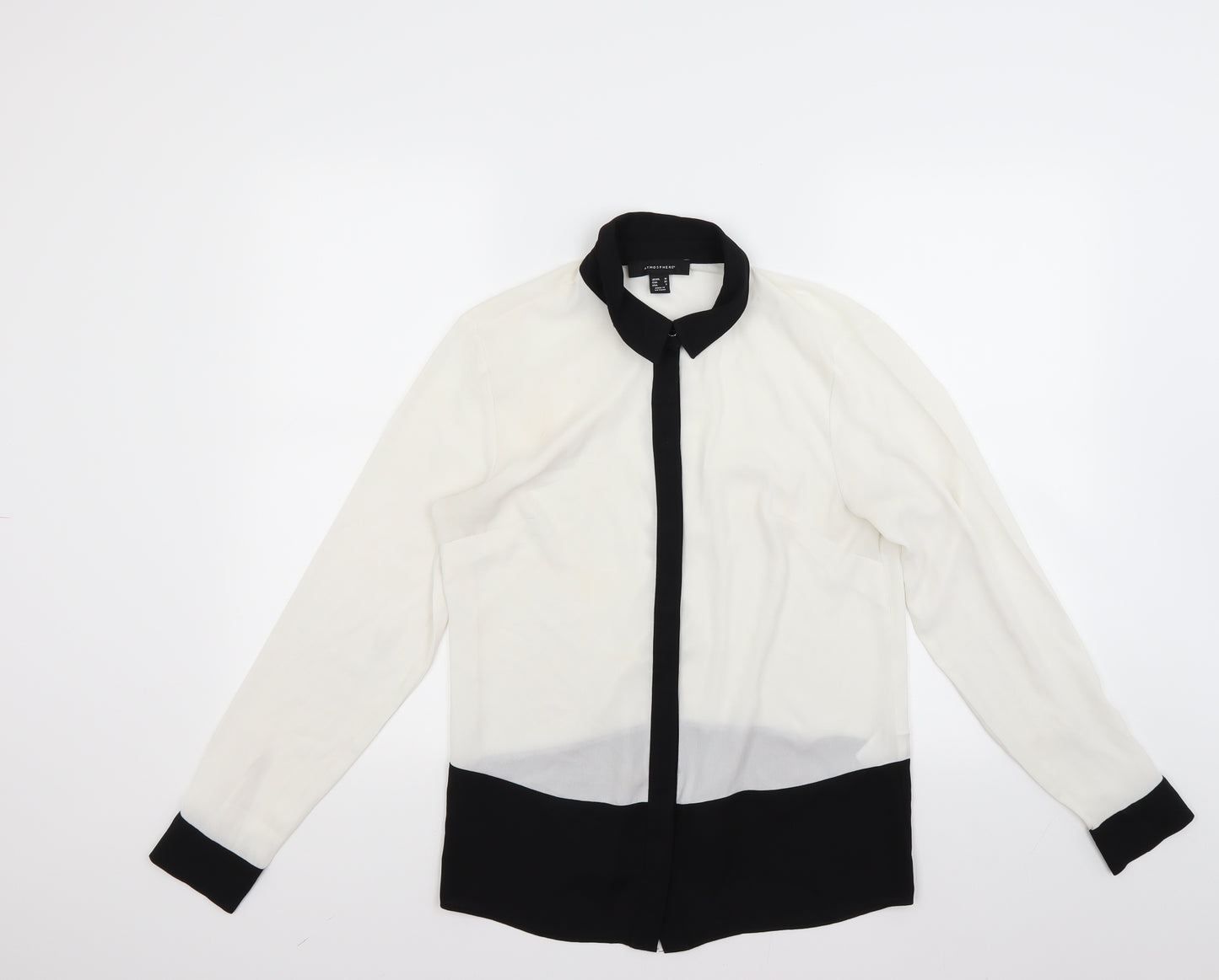 Atmosphere Womens White   Basic Blouse Size 10