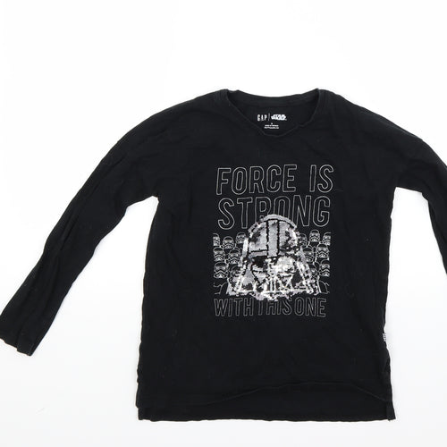 Gap Boys Black   Basic T-Shirt Size S  - STAR WARS