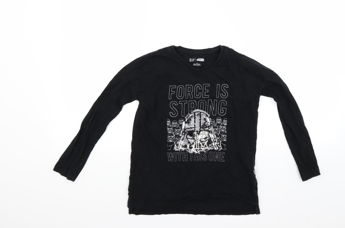 Gap Boys Black   Basic T-Shirt Size S  - STAR WARS