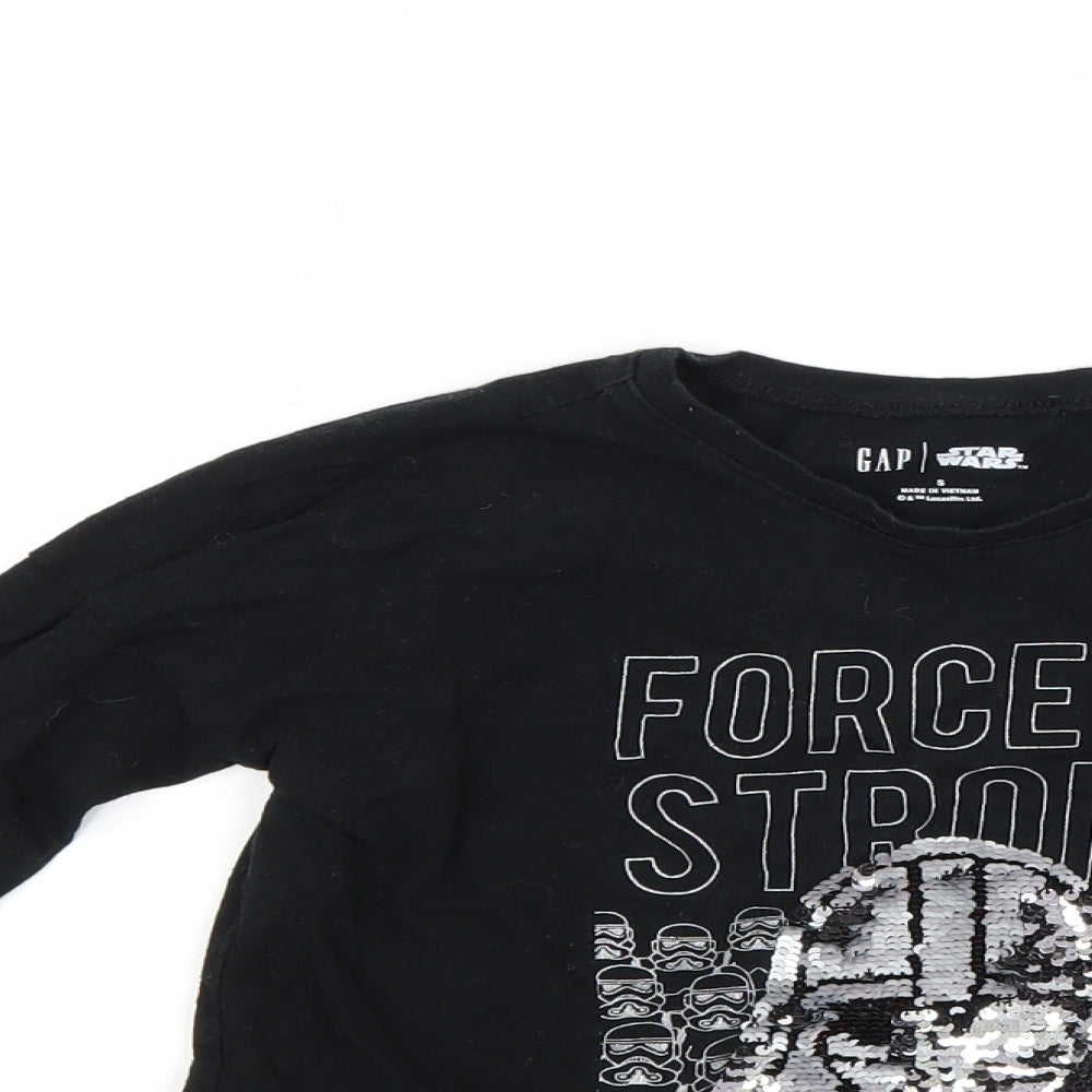 Gap Boys Black   Basic T-Shirt Size S  - STAR WARS