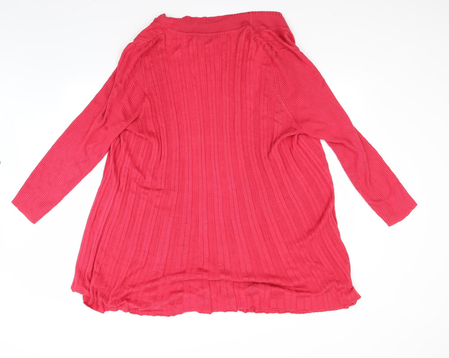David Emanuel Womens Red   Cardigan Jumper Size XL