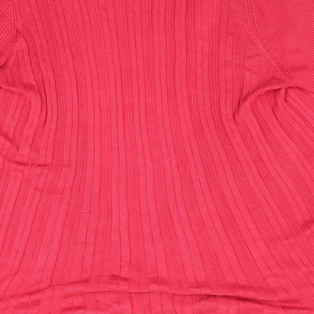 David Emanuel Womens Red   Cardigan Jumper Size XL