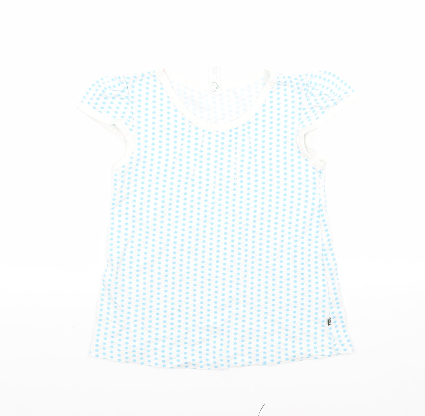 Greenbaby Girls Blue   Basic T-Shirt Size 4-5 Years