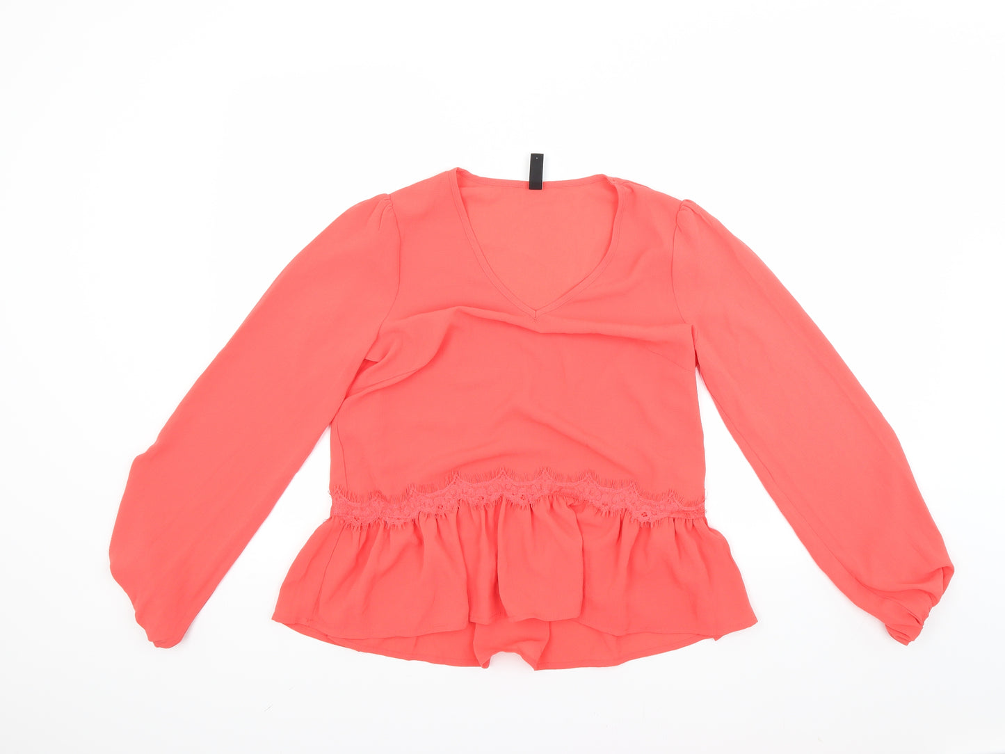 Yas Womens Red   Basic Blouse Size S