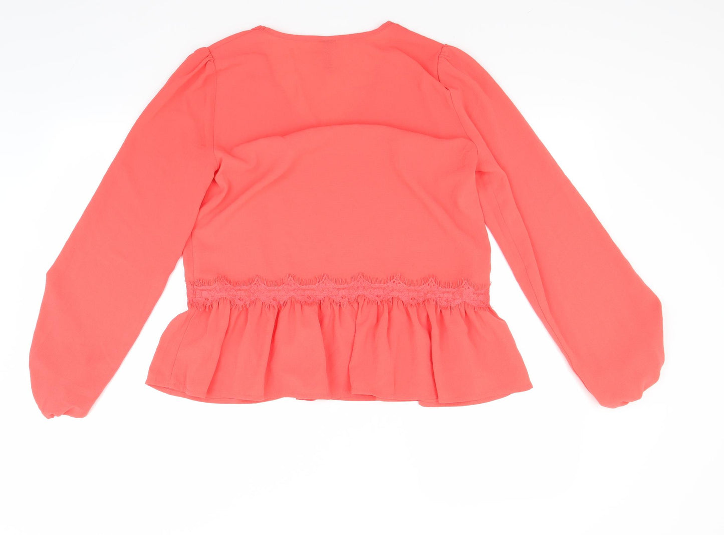 Yas Womens Red   Basic Blouse Size S