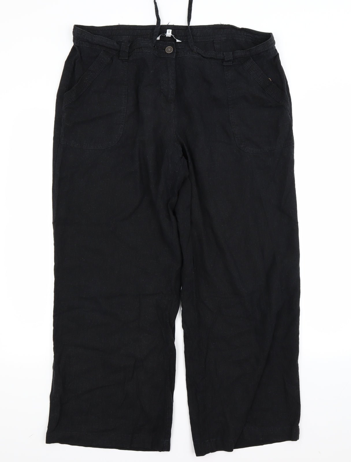 Debenhams Womens Black   Trousers  Size 16 L26 in