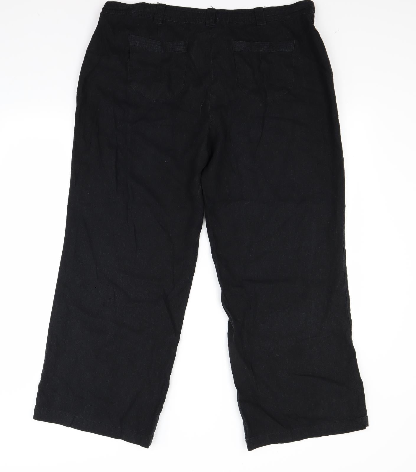Debenhams Womens Black   Trousers  Size 16 L26 in
