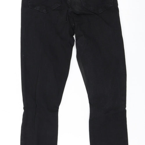 Topshop Womens Black  Denim Skinny Jeans Size 24 in L28 in - Jamie Jeans