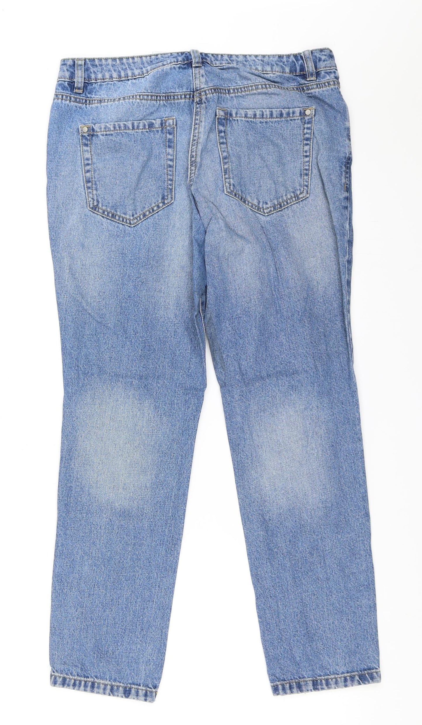 NEXT Womens Blue  Denim Boyfriend Jeans Size 10 L27 in