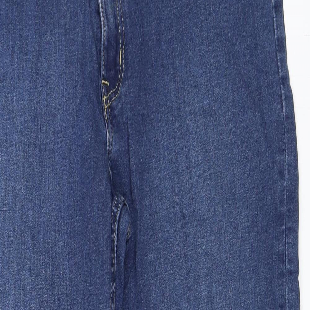 H&M Womens Blue  Denim Straight Jeans Size 42 L26 in