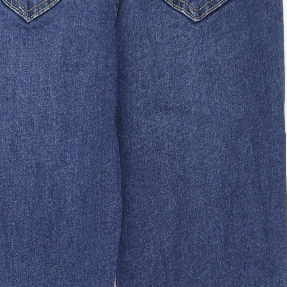 H&M Womens Blue  Denim Straight Jeans Size 42 L26 in