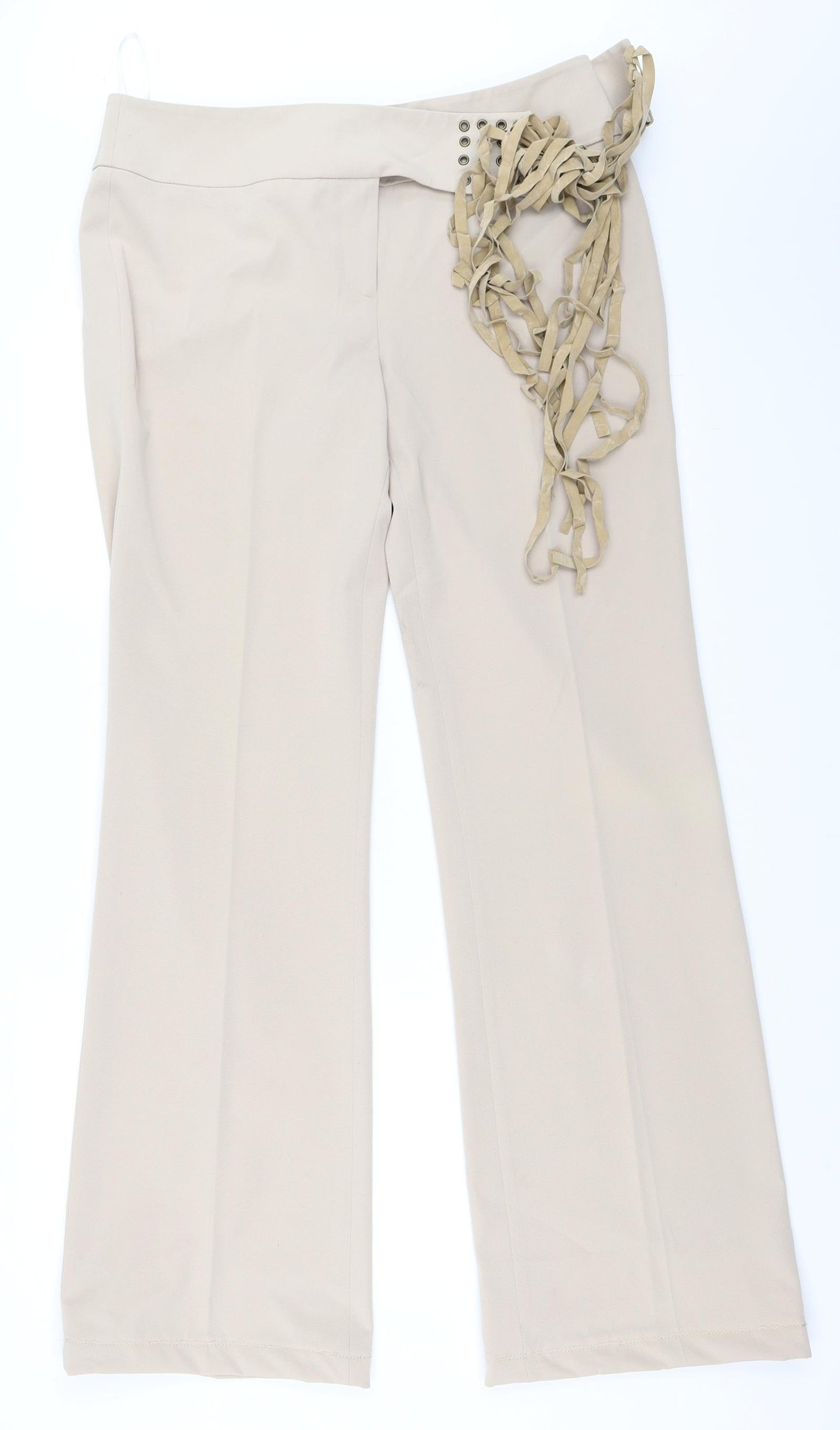 Tall Zone Womens Beige   Trousers  Size 16 L34 in