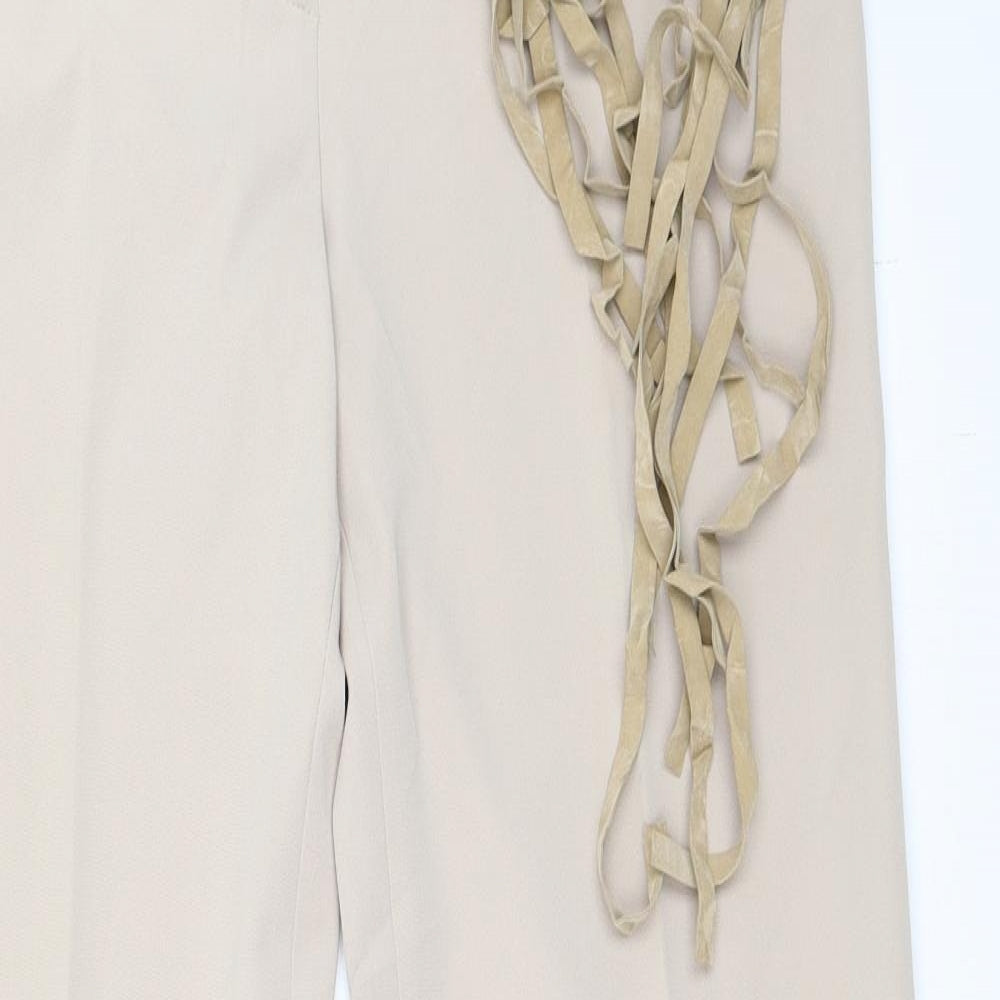 Tall Zone Womens Beige   Trousers  Size 16 L34 in