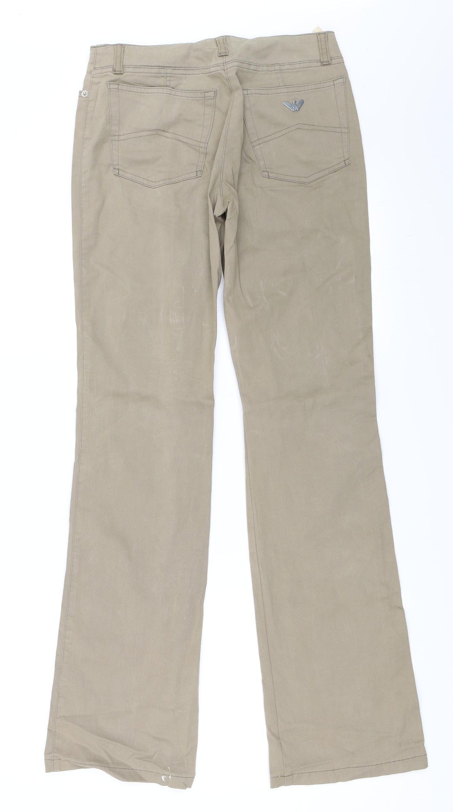 Armani Jeans Womens Beige   Bootcut Jeans Size 26 L32 in