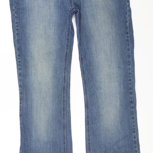 Dorothy Perkins Womens Blue  Denim Bootcut Jeans Size 16 L35 in