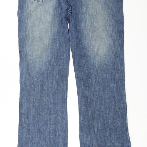 Dorothy Perkins Womens Blue  Denim Bootcut Jeans Size 16 L35 in