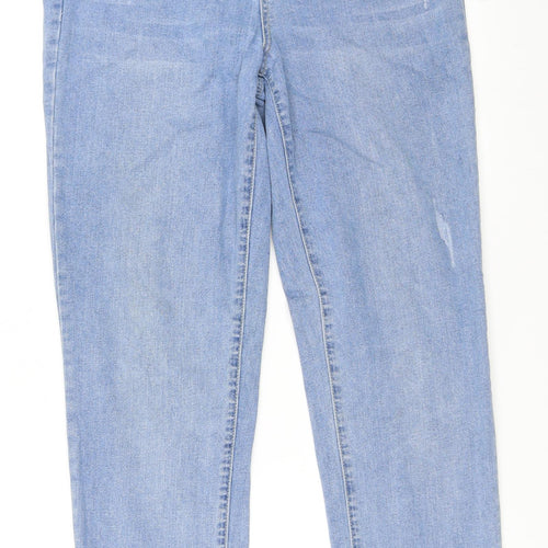 George Womens Blue  Denim Straight Jeans Size 10 L30 in
