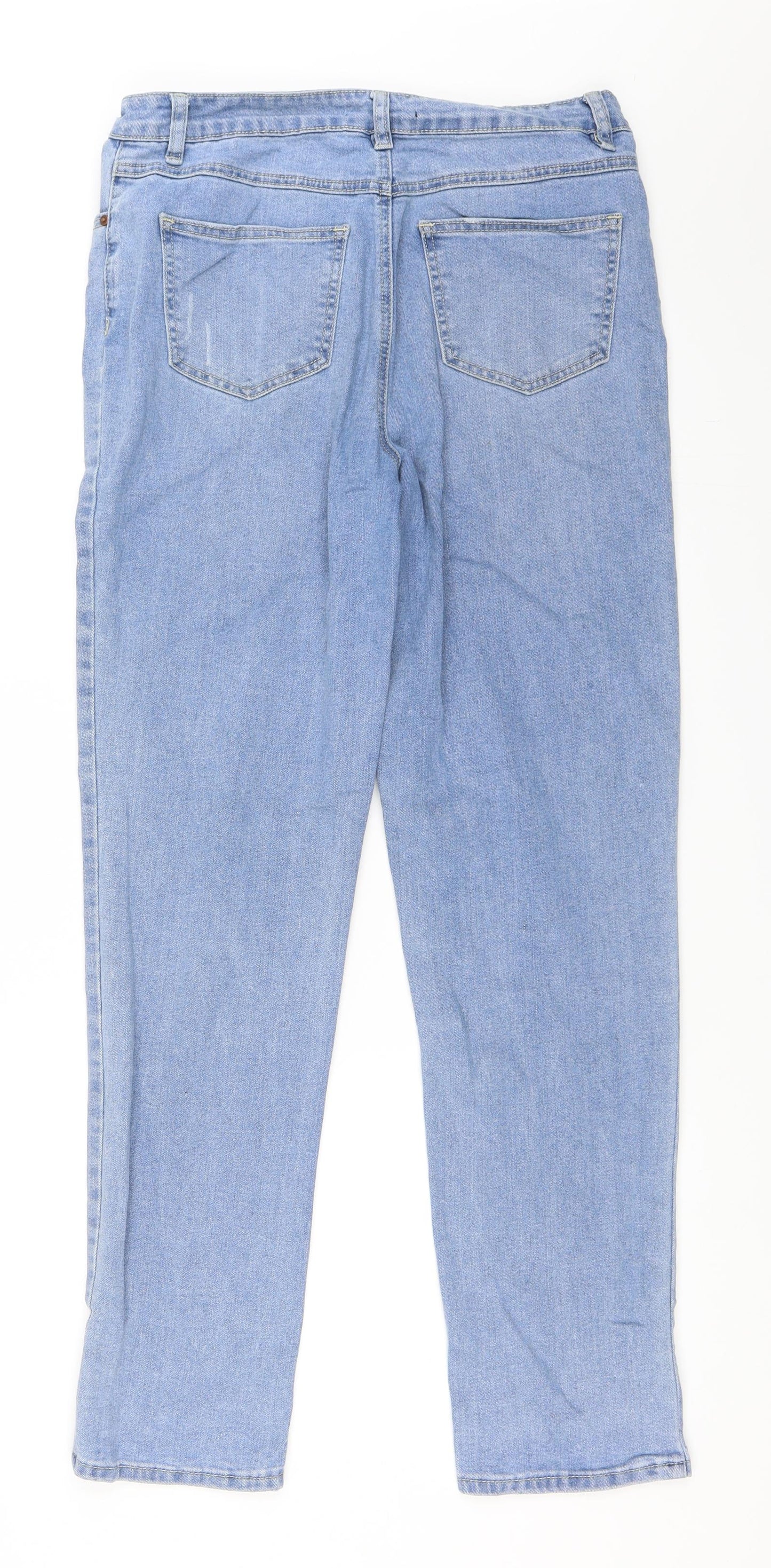 George Womens Blue  Denim Straight Jeans Size 10 L30 in