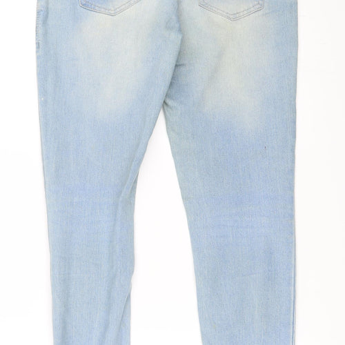 Primark Womens Blue  Denim Straight Jeans Size 10 L29 in