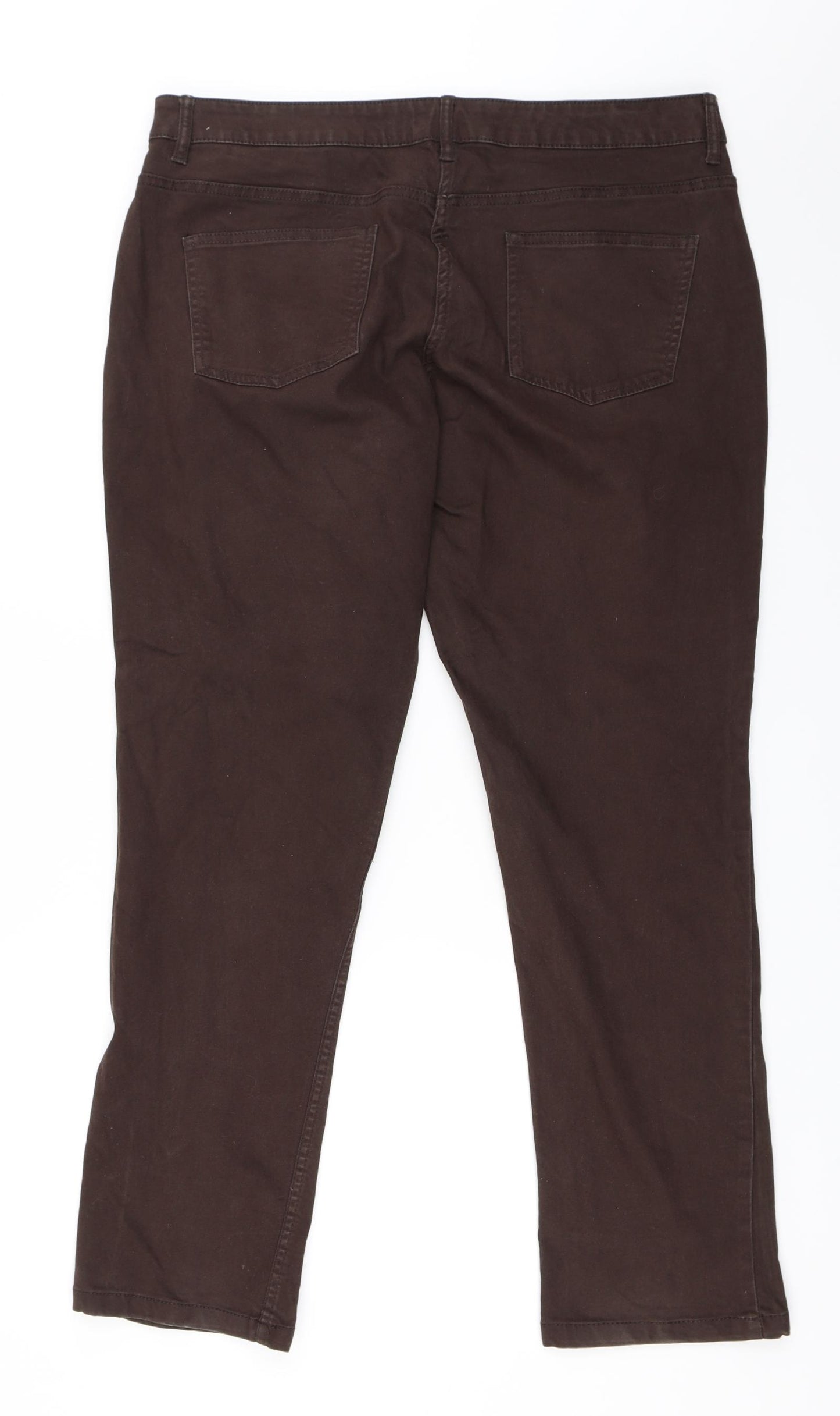 Debenhams Womens Brown   Straight Jeans Size 16 L29 in