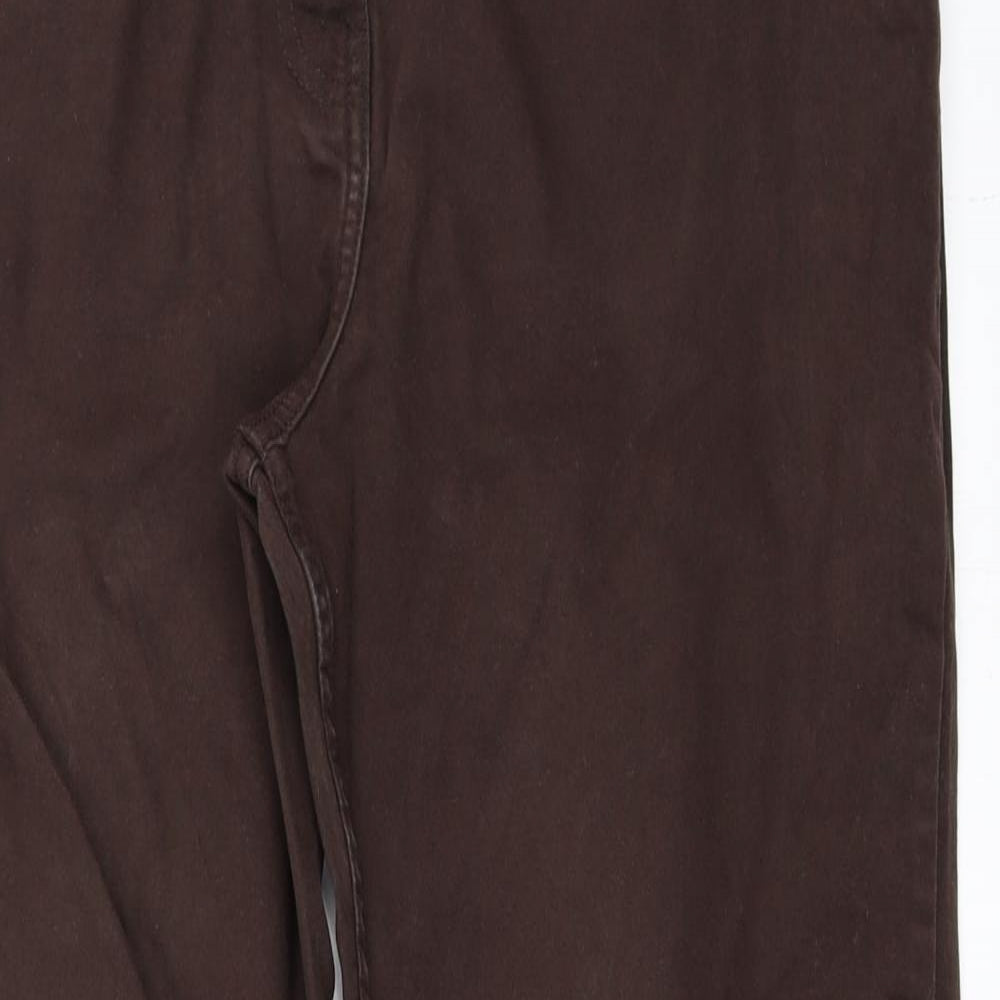 Debenhams Womens Brown   Straight Jeans Size 16 L29 in