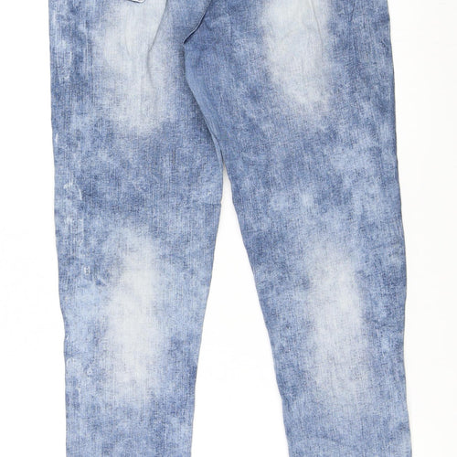 Preworn Womens Blue  Denim Skinny Jeans Size 38 L29 in