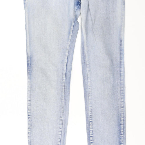 Preworn Womens Blue  Denim Straight Jeans Size 42 L33 in