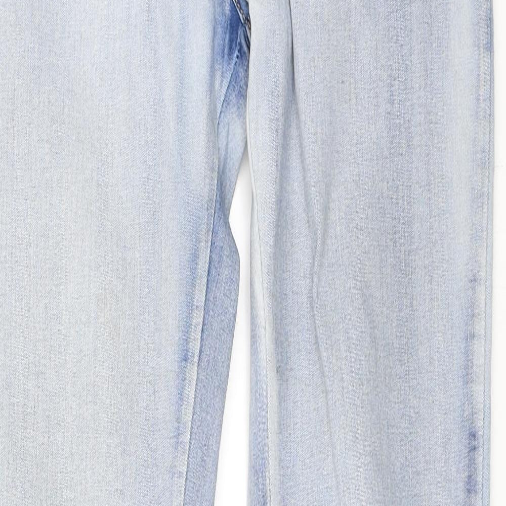 Preworn Womens Blue  Denim Straight Jeans Size 42 L33 in