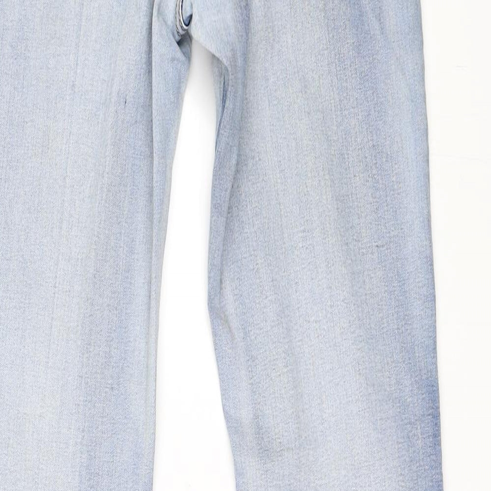 Preworn Womens Blue  Denim Straight Jeans Size 42 L33 in