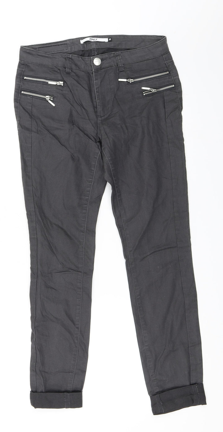 Only Womens Grey   Straight Jeans Size M L28 in
