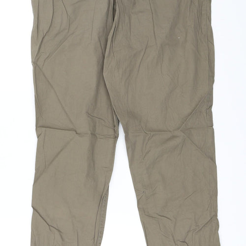 H&M Womens Green   Chino Trousers Size 34 L28 in