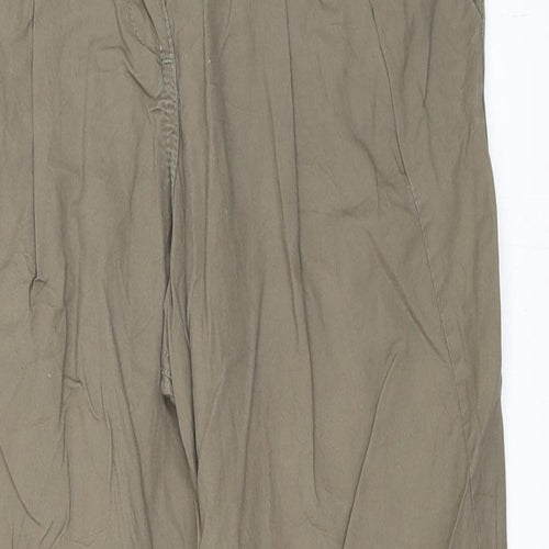 H&M Womens Green   Chino Trousers Size 34 L28 in