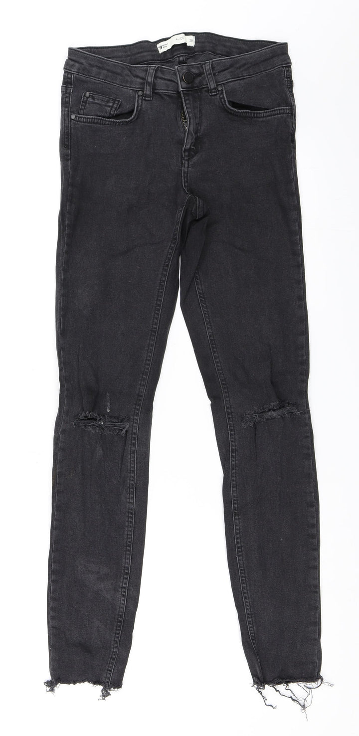 Gina Tricot Womens Black Denim Skinny Jeans Size 38 L29 in